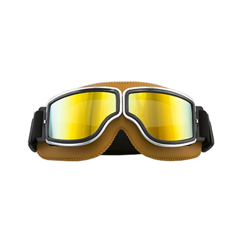 Мотокросс высокой прочности регулируемый ремешок Ретро кардинг очки с 100%