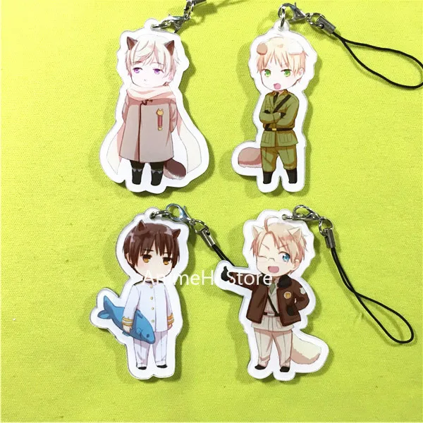 Брелок с аниме Axis Powers Hetalia фигурка из Японии Англии США Альфреда России Ивана