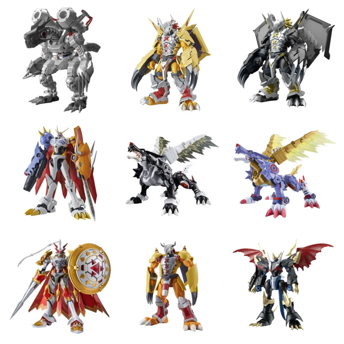Original Bandai Digimon Adventure Assembly Figure Wargreymon