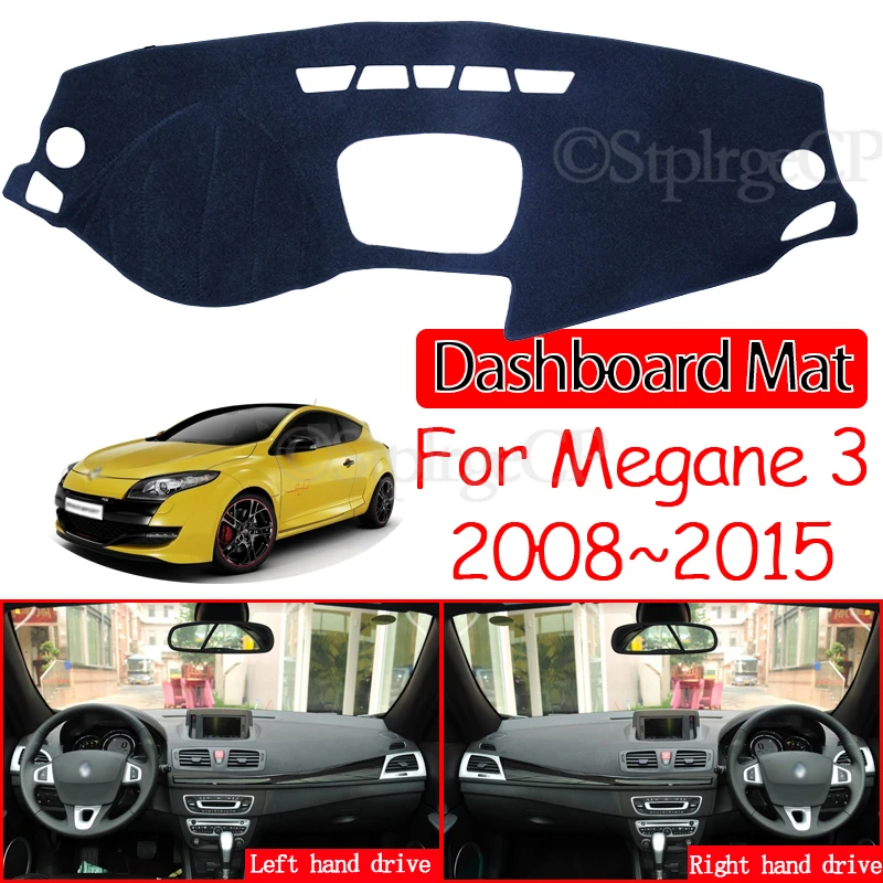 Alfombrilla antideslizante para salpicadero de coche, accesorios para Renault Megane 3 III MK3 2008 2009 2010 2011 2012 2014 2015 Coupe CC GT|Pegatinas para - AliExpress