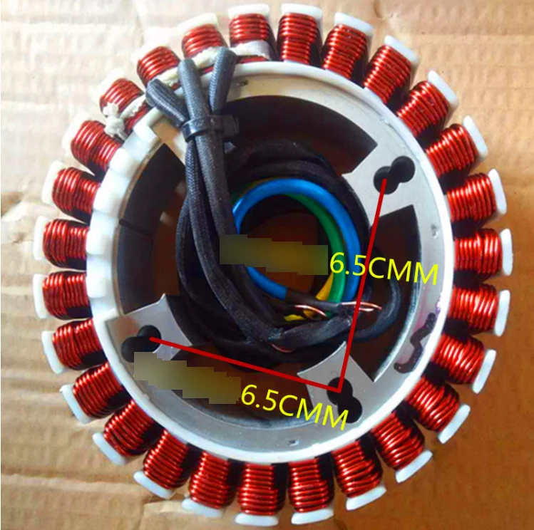 The new 27-pole built-in range extender, pure copper stator, rotor, 5000 watts, 48, 60, 72V universal