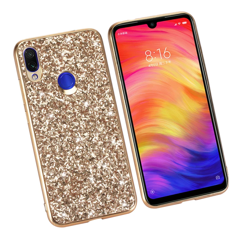 

Case For XiaoMi RedMi 7 Soft TPU Silicone Back Cover For RedMi Y3 Glitter Diamond Anti-fall Cases For XiaoMi RedMi 7 Y3 Case