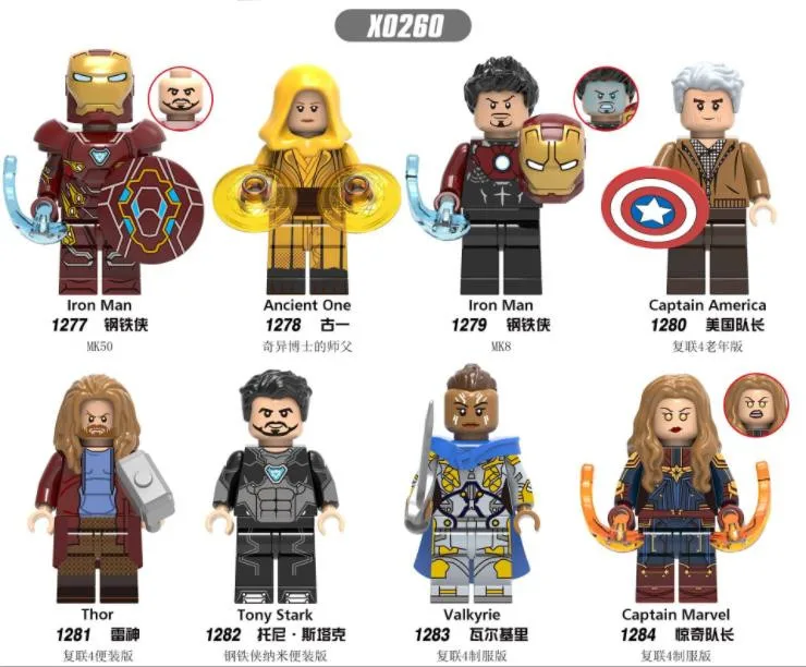 Photo Color Marvel Comics игрушки Капитан Америка Мстители серии кукла мальчик игрушка Человек-паук Железный человек танос Собранный комбинация ABS материал - Цвет: Photo Color