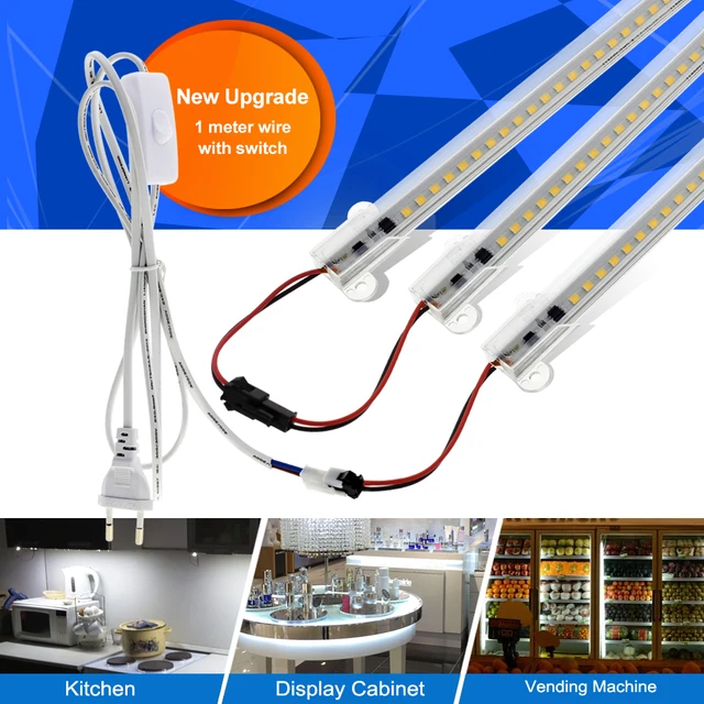 Barre Lumineuse LED 220V 110V, Haute Luminosité 8W 50cm 72 gible 2835,  Bande Rigide, T-shirts d'Massage, Tubes Fluorescents, 5 Pièces/Lot -  AliExpress