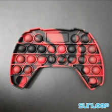 Contrôleur de jeu Push Bubble Fidget, jouets austisme pour hommes, bulle de teinture de cravate, Figet sensoriel, jouet de Stress, besoins spéciaux, cadeau de naissance pour garçons