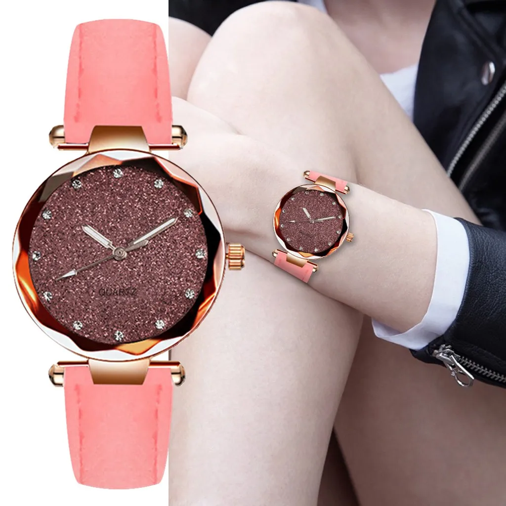 Часы женские наручные часы montre femme reloj mujer женские часы новые женские модные кварцевые часы из розового золота Женские часы с ремешком