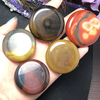 

Natural colorful agate disc, beautiful crafts home decoration