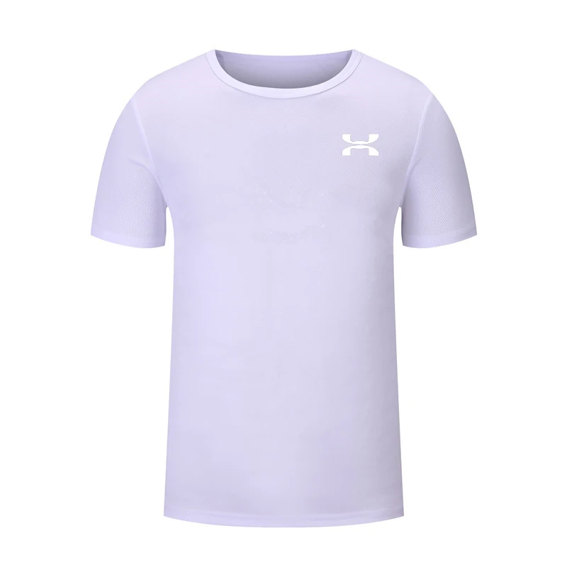 Спортивные рубашки для бега для мужчин и женщин, спортивная летняя гимнастическая майка с коротким рукавом для фитнеса, тонкая быстросохнущая дышащая тренировочная футболка