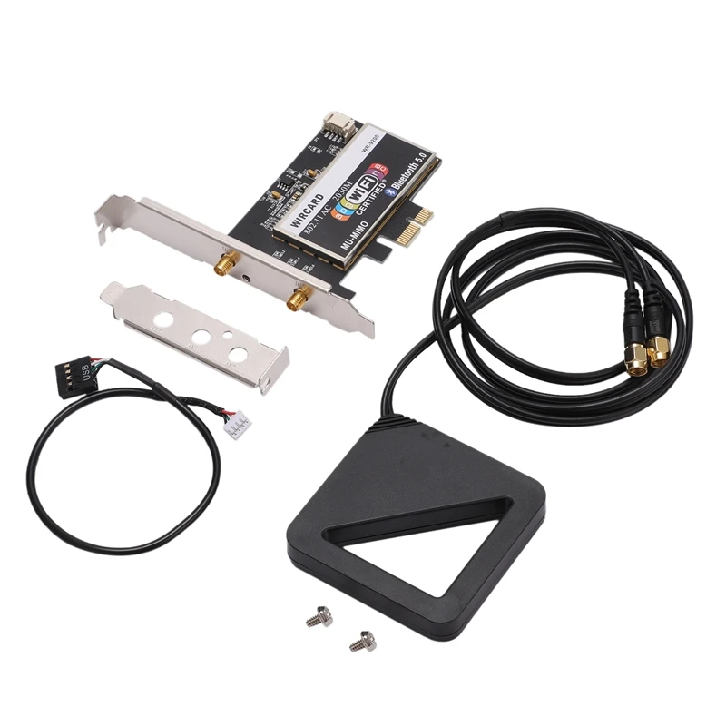 WIRCARD для настольного ПК Intel AX200 WR-9200 2974M 2,4G/5G BT5.0 PCI-E беспроводная карта+ удлиненная антенна двухдиапазонная wifi карта