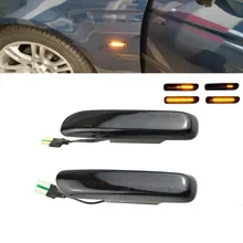 2pcs Dynamic Led Marker Light Car Side Fender Yellow Flowing Sequential Turn Signal Light 12V For BMW 3 Series E46 Car Styling 12v yellow light car signal light 5 piece