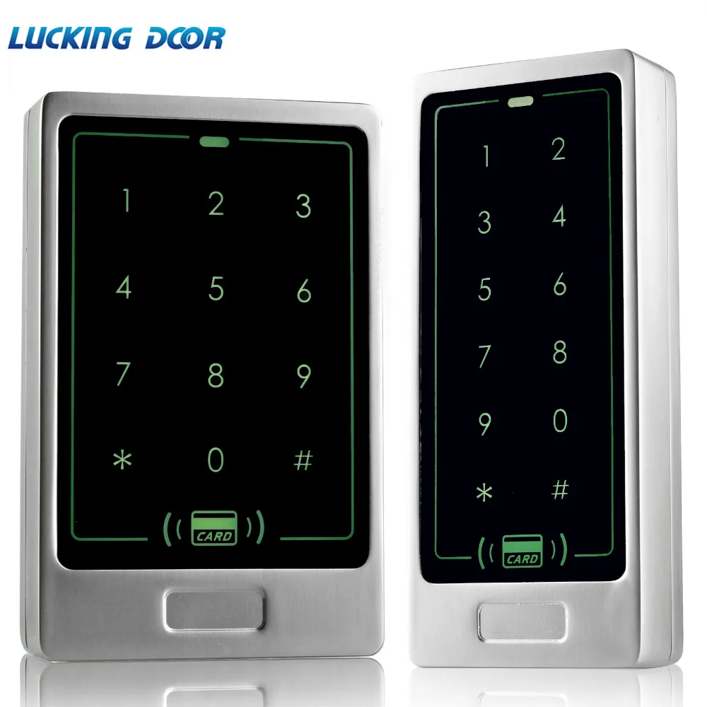 

LUCKING DOOR 125khz RFID Waterproof Access Control Metal Touch panel Keypad Reader Access Control Keypad 8000Users