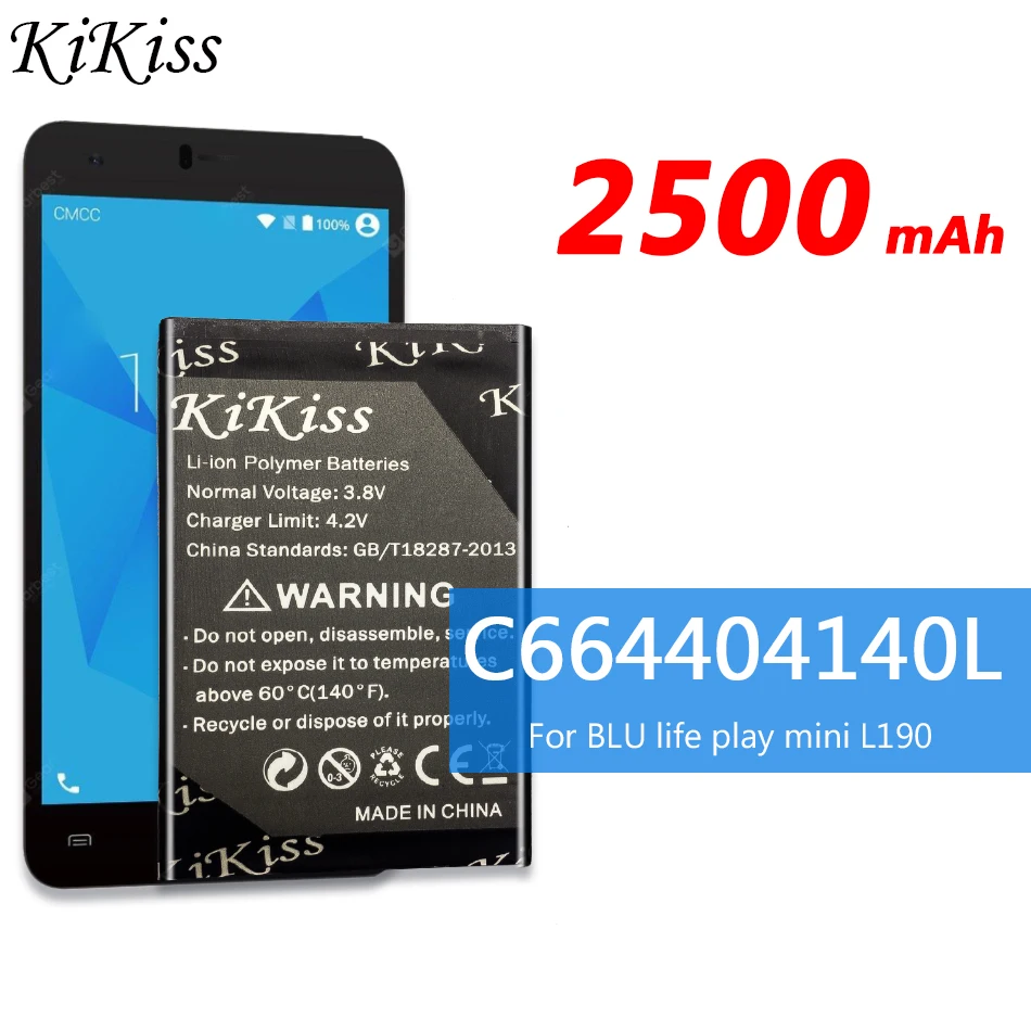 C664404140L 2500 мАч для BLU life play mini L190 аккумулятор для смартфона большая мощность 2500 мАч