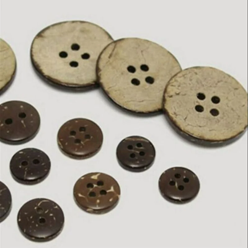 Best Deal for 200pcs 2 Holes Button Coconut Shell Buttons, Buttons