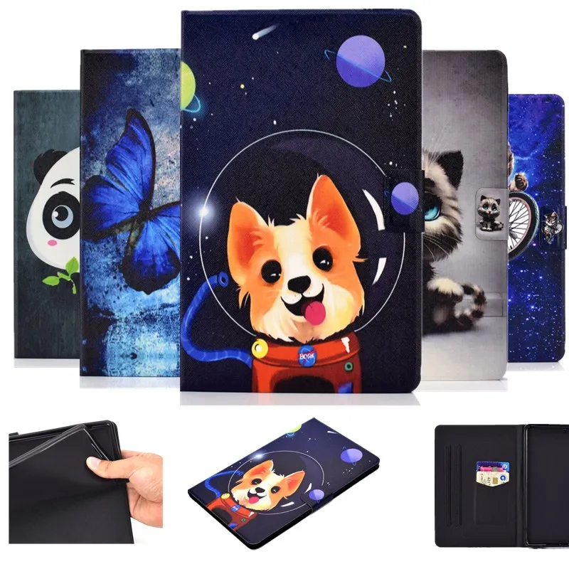 Cartoon case For Samsung galaxy Tab A 10.5 2018 T590 T595 T597 Soft Ultra slim Stand Funda Cover for Kids | Компьютеры и офис