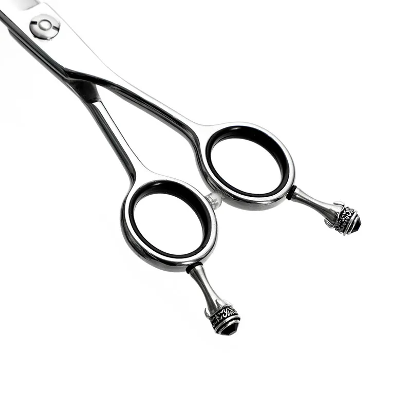 하이엔드 보석 지르콘 실버 탈착식 손가락 받침대 가위, M 3.0, 2.5x0.5mm, 혼합 색상 크기, 이발사 사용 가위 액세서리, 10 개