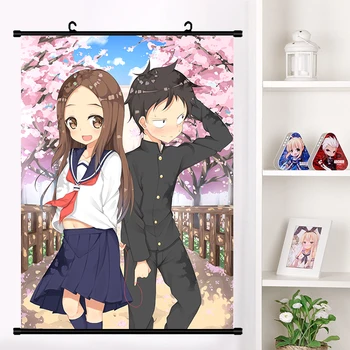 

Anime Karakai Jouzu no Takagi-san Takagi Wall Scroll Mural Poster Wall Hanging Poster Otaku Home Decor Collection Art Gift