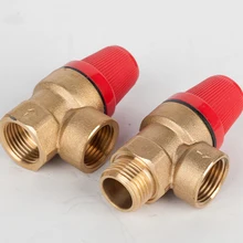 1 шт. DN15 3 бар 5 бар 6 бар 8 бар 13 бар латунный угловой тип предохранительный клапан 1/" с наружной резьбой предохранительный клапан для солнечного водонагревателя