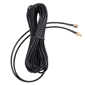 

RP - SMA Male to female Wifi antenna connector Extension Cable black 10 M