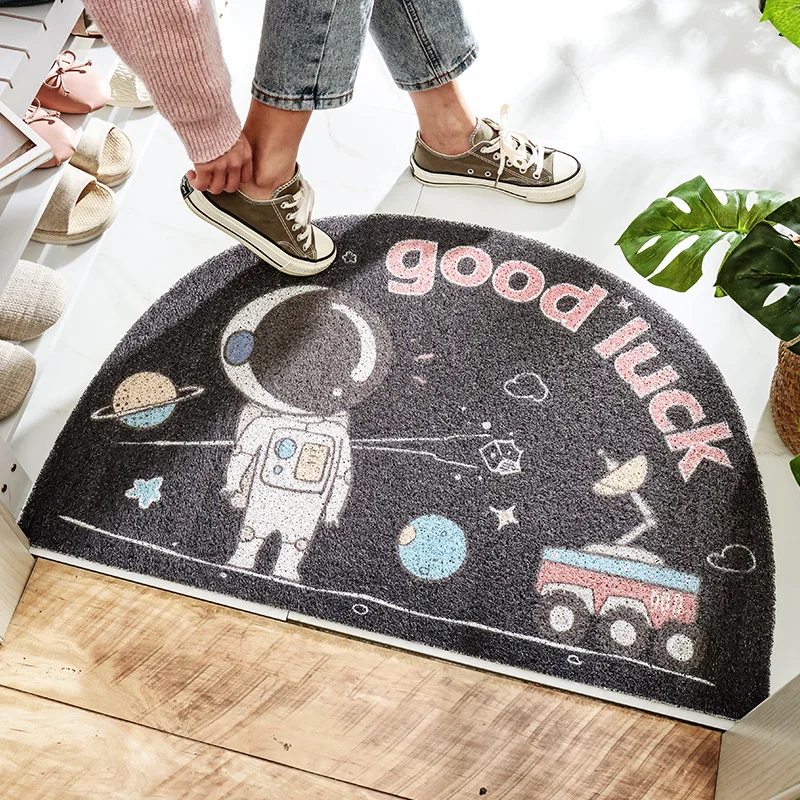 

Entrance Door Floor Mat Semi-Circular Non-Slip Carpet For Doormat / Boy's Cartoon Outdoor Indoor Dirt Trapper Pvc Bathroom