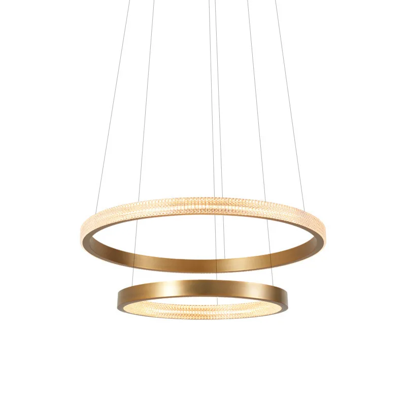

New Living Room Lighting Restaurant Chandelier Ring Network Red Household Minimalist Art Scandinavian Ring Chandelier hanglamp