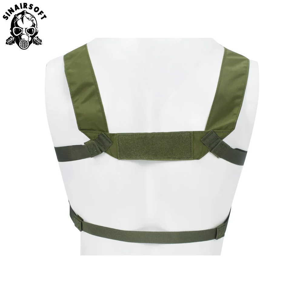 Tactical MK3 Modular Chest Rig Micro Fight Chissis Chest Rig Airsoft Hunting Combat Vest with 5.56 MOLLE Magazine Pouch Multicam