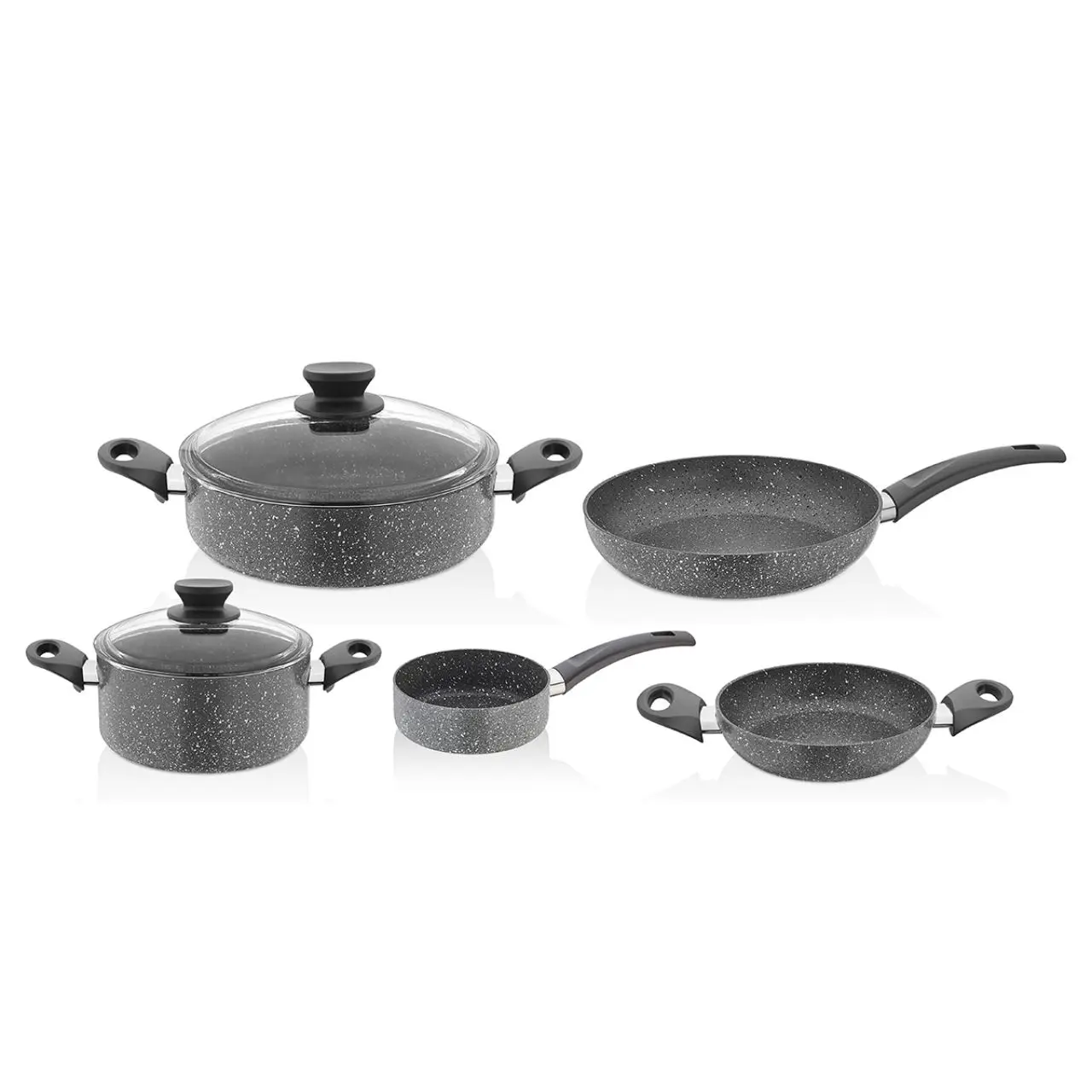 

Gray Color 7 Piece Granite Set