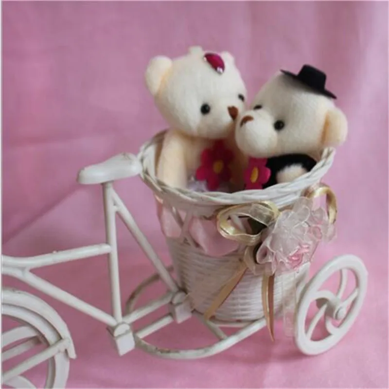 HANDANWEIRAN 1pcs 12cm creative couple bouquet bear plush toy advanced ppcotton filled plush toy decorative pendant 1 HANDANWEIRAN 1pcs 12cm creative couple bouquet bear plush toy advanced ppcotton filled plush toy decorative pendant 4