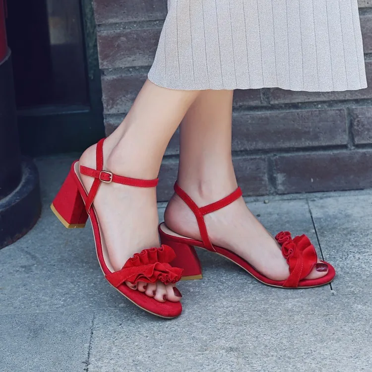 

Buckle Toe With Sandals Woman Summer 2019 With Small Shoe