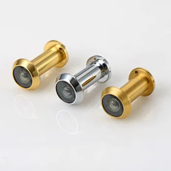 

1pc Door Viewer Deluxe 200 Degree Wide Angle Peephole Door Spyphole View Chrome-plated for Home Furniture Hardware