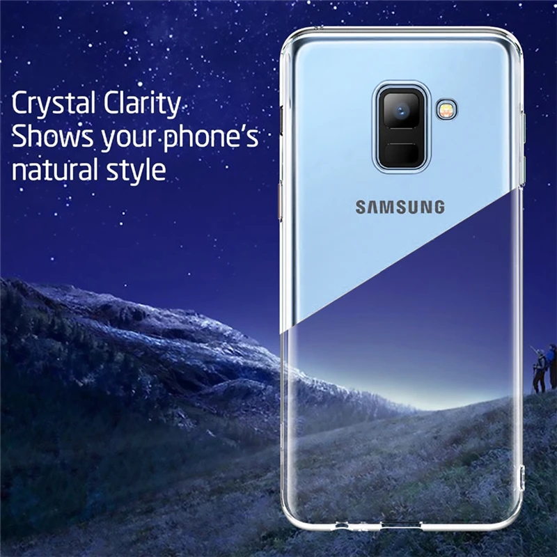 

For Samsung Galaxy A3 A5 A7 2017 Case Ultra thin Clear Transparent Soft TPU Silicone Cover For J4 J5 A6 2018 A30 A50 Phone Case
