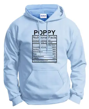 

Grandpa Gifts Poppy Nutritional Facts Poppy Gift Hoodie Sweatshirt Men Women Hoodie Sweatshirt