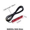 GSM Antenna 868mhz 915mhz glued strip 868m patch antenna SMA-Male connector Aerial 3 meters Cable 868 mhz 915 mhz antena antenne ► Photo 2/6