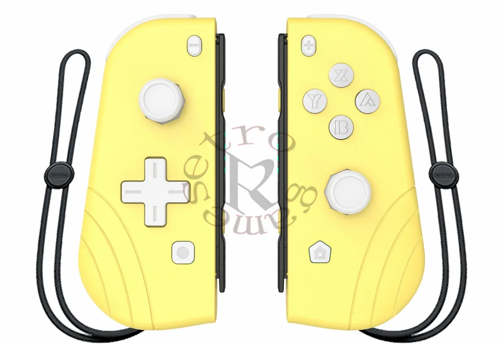 Беспроводной контроллер для nintendo Switch Joy-Cons Joy Cons 2 Вибрация шестиосевая соматосенсорная функция один клик Пробуждение - Цвет: yellew yellew