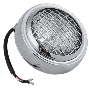 

Motorcycle 4.5 Inch H4 Retro Headlight with Grill Head Lamp for Honda Bobber Chopper Touring Motorcycle Bottom Mount Vint