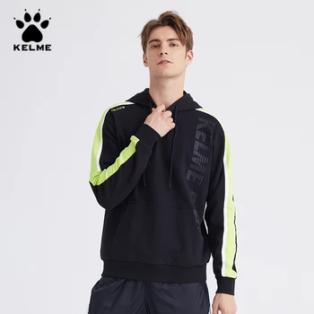 

KELME Men's Hoodies Men Side Striped Hip Hop Sweatshirt Male Japanese Streetwear Casual Black Hoodie Men Hoodiee худи 36931051