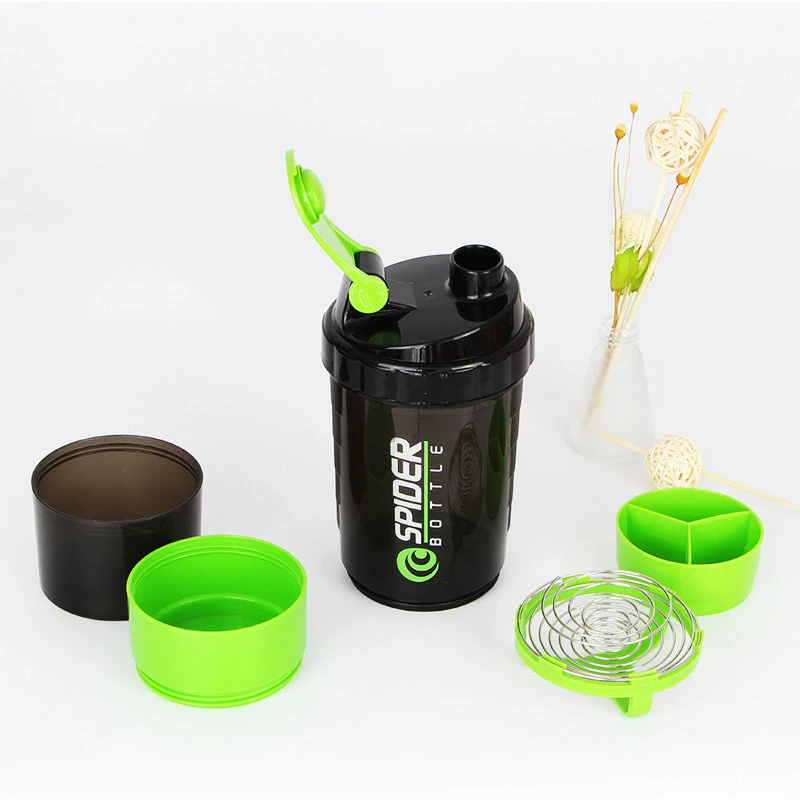 

Three-layer Protein Powder Shaker Bottle Plastic Stirring Shaking Cup Gym Vitamin Multi-function Protein Powder Fitnes Shaker