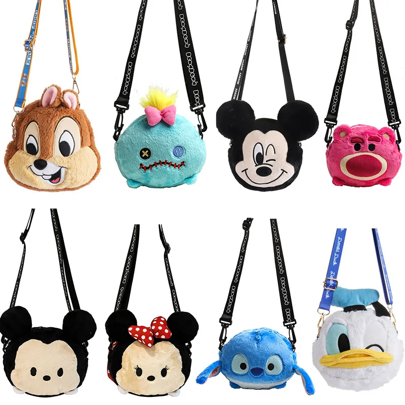 Мягкая Плюшевая сумка Disney Tsum с Микки Маусом милая на одно плечо для девочек