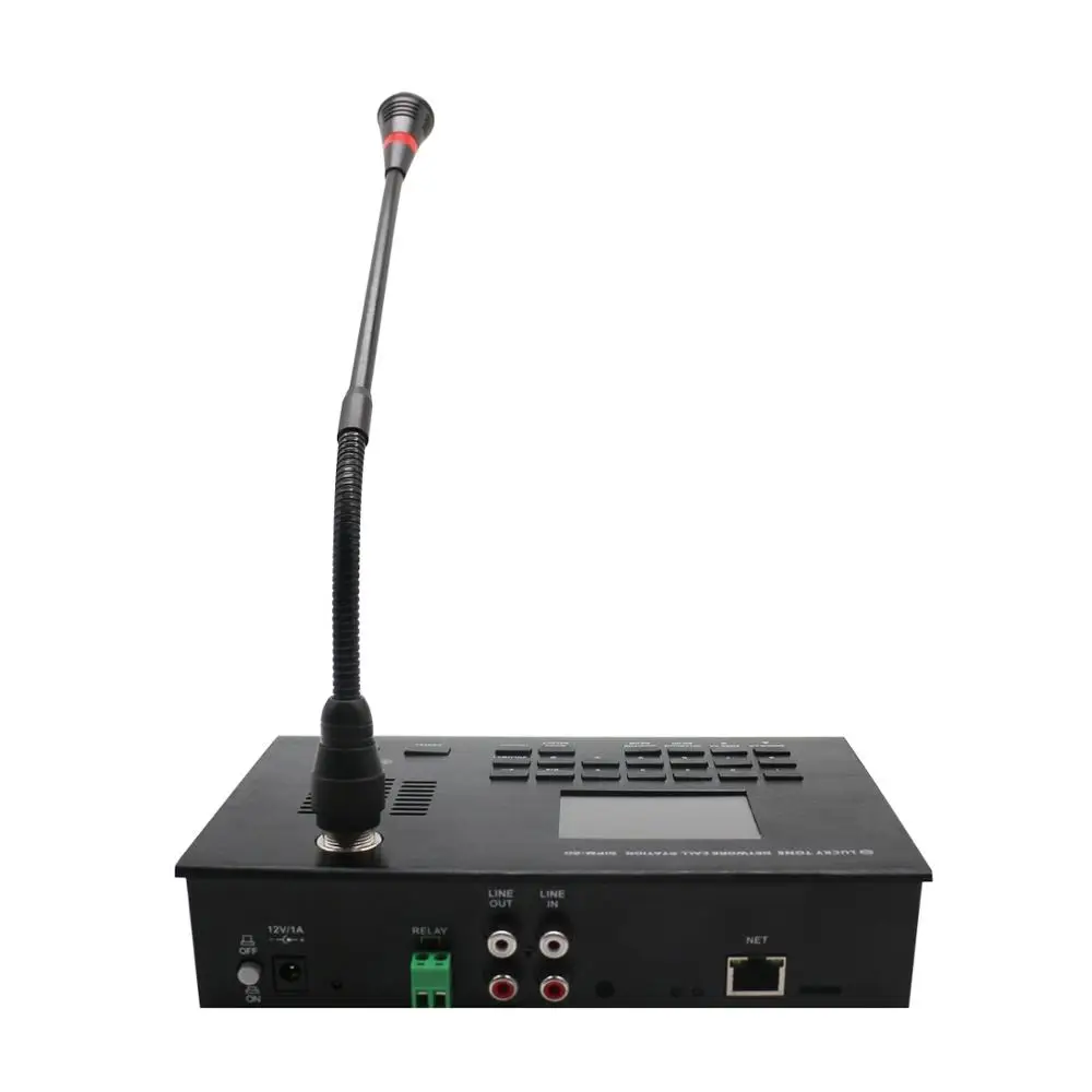 Public address SIP Network Paging Microphone with Intercom,can control,monitor,zone paging make announcement for PA system