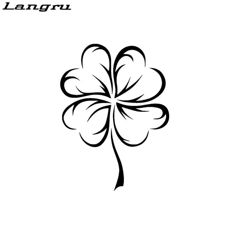 

Langru 11.2*15.2CM Lucky Clover Car Stickers Personalized Custom Motorcycle Vinyl Decals Accessories Jdm