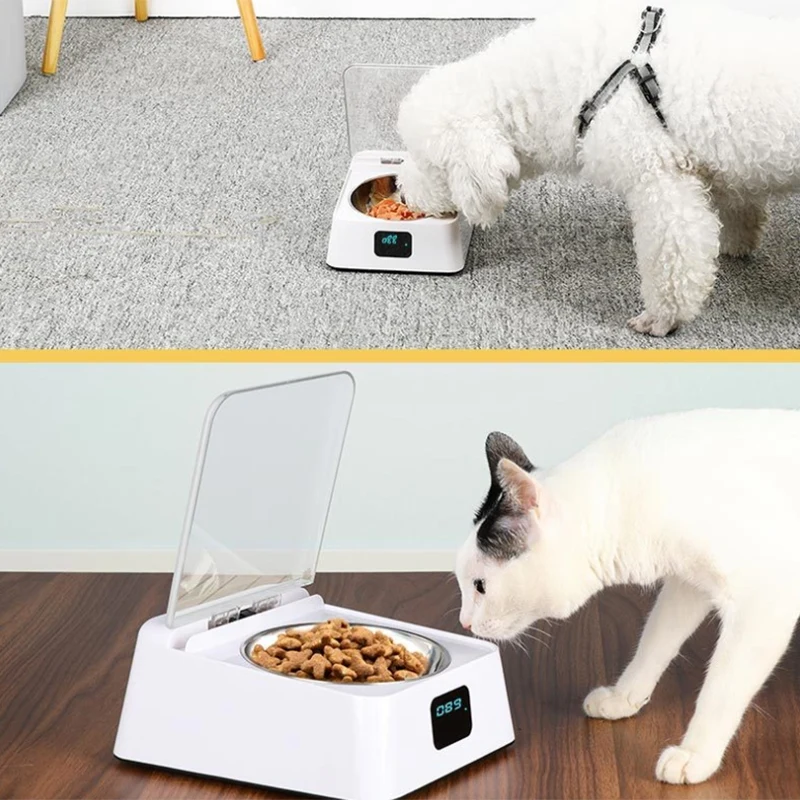 

Hot Sale 5G Induction Pet Bowl Automatic Opening Dog Bowl Prevent Cockroaches and Mouse Smart Cat and Dog Bowl