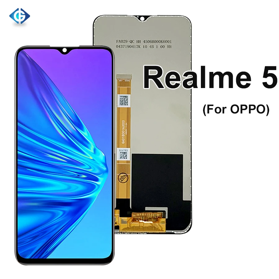 Ремонтный ЖК дисплей для OPPO Realme 5 RMX1911 сенсорная панель дигитайзер датчик в сборе