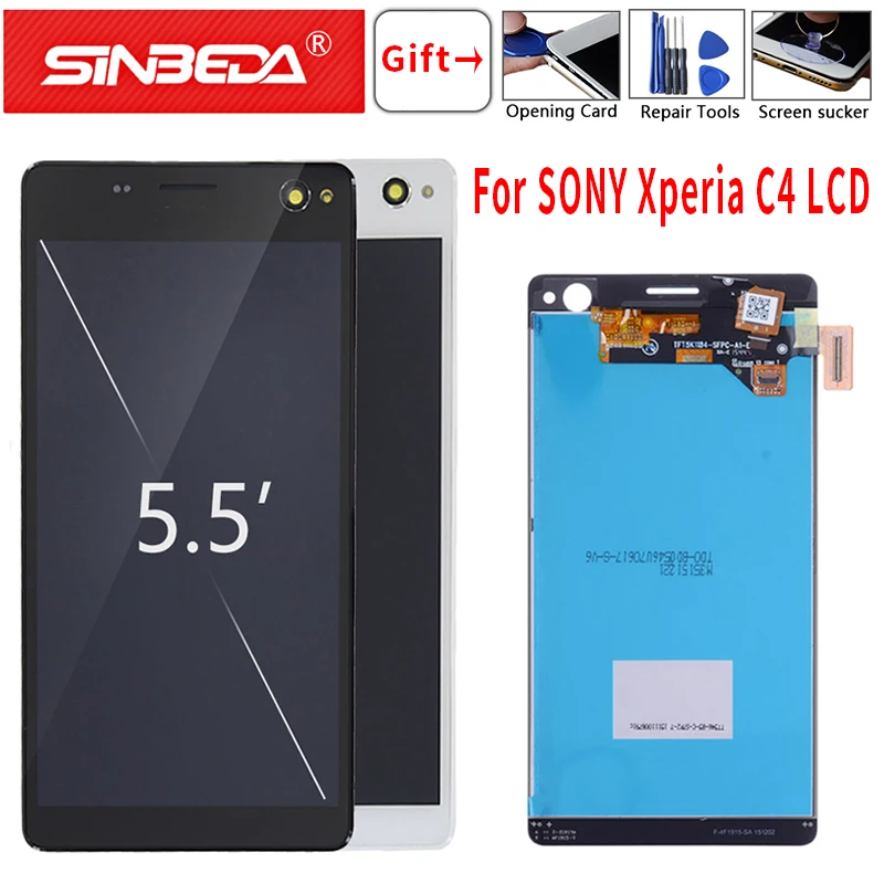 Оригинальный ЖК экран 5 дюйма для SONY Xperia C4 E5303 E5306 E5333 E5353 сменный сенсорный с