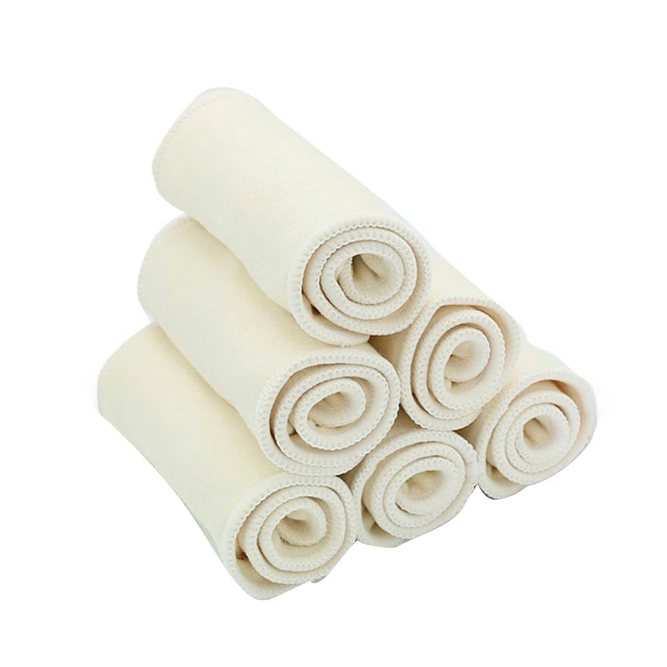 Good Value Supre Nappy-Insert Diaper Cloth Elinfant Cotton Washable 3-Layers for Hemp 10pcs/Set OnwZeMpMGxn
