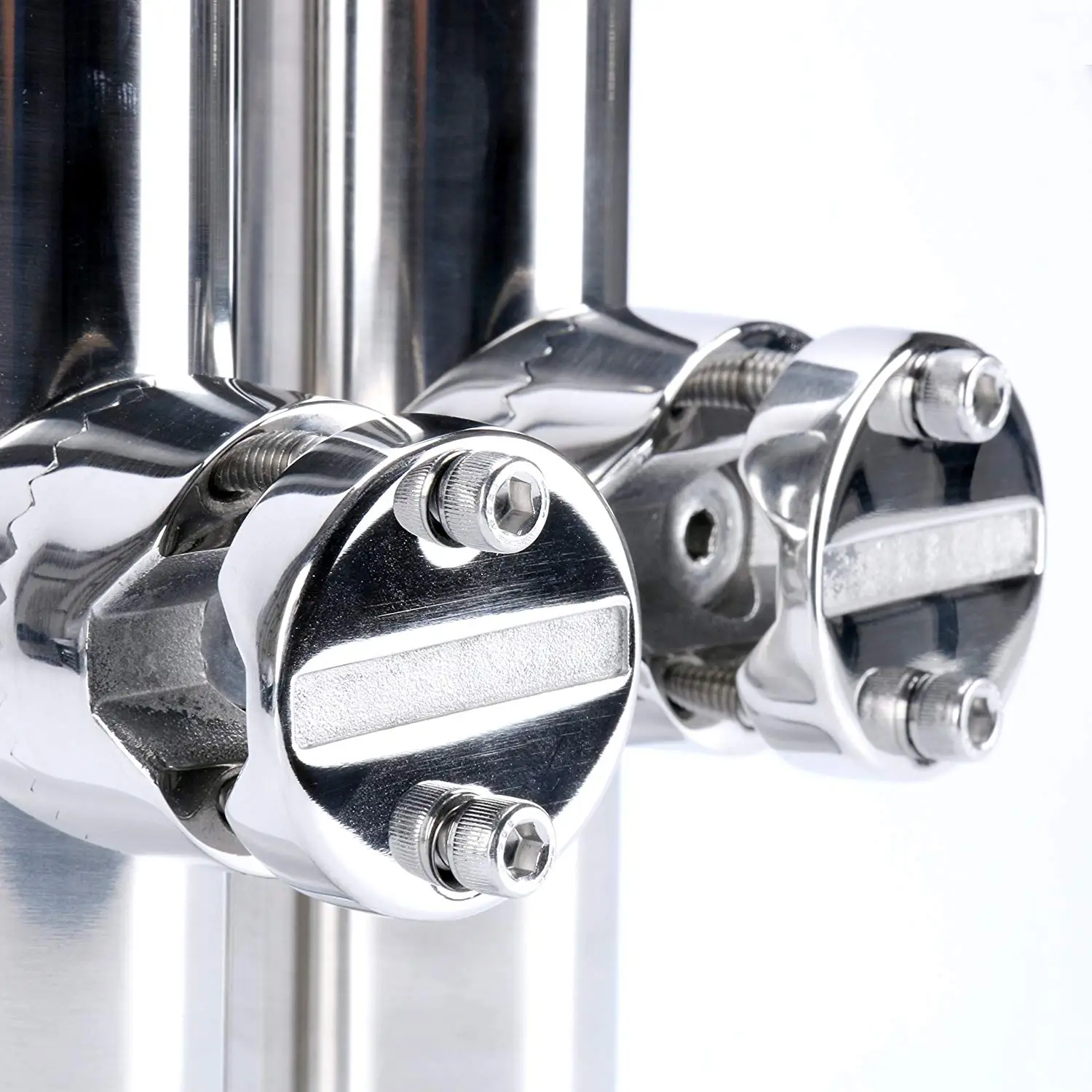 Boat Accessories marine stainless Boat Stainless Steel Clamp On Fishing Rod Holder Rails 7/8'' to 1'' Tube 2PCS marine accessories,fishing rod holder,fishing rod rack,marine hardware