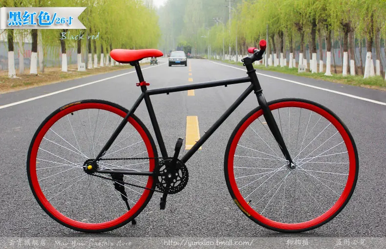 Clearance New X-front brand colorful carbon steel 26 inch fixed gear rear pedal brake bicicleta student bike road bicycle 16