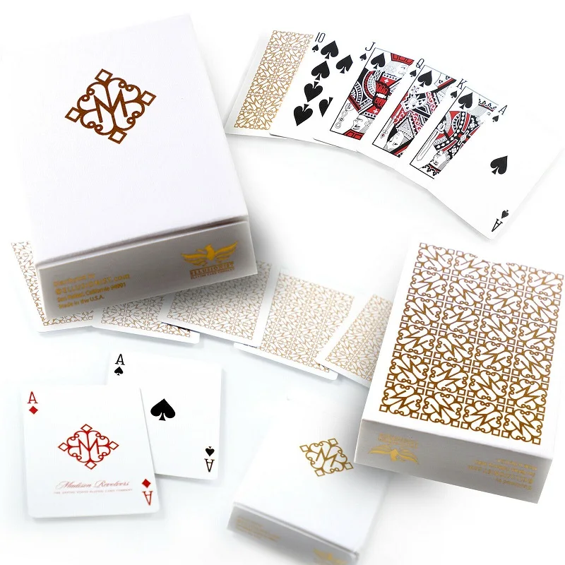 Ellusionist Gold Madison Revolvers игральные карты велосипед колода Покер Размер USPCC Волшебные карточные игры фокусы реквизит для мага