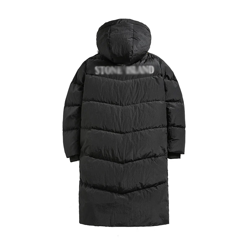 STONEPIRATE Металл нейлон средний и длинный деньги пуховик остров белый утиный пух