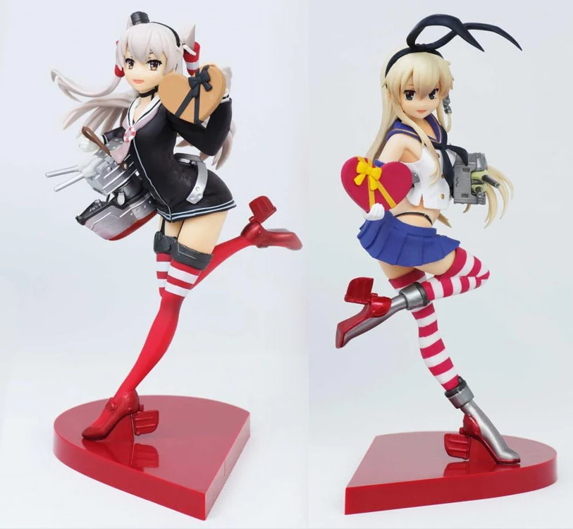 Японская оригинальная Аниме Фигурка kantai collection shimakaze/Amatsukaze экшн-фигурка на День