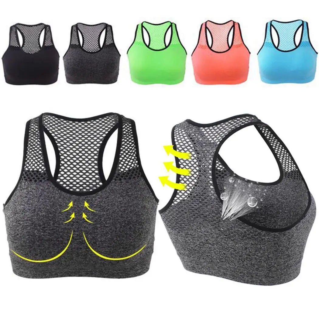 Женская Повседневная одежда для тренировок, йоги, спортивная одежда, Быстросохнущий эластичный спортивный бюстгальтер, пэчворк, без рукавов, с круглым вырезом