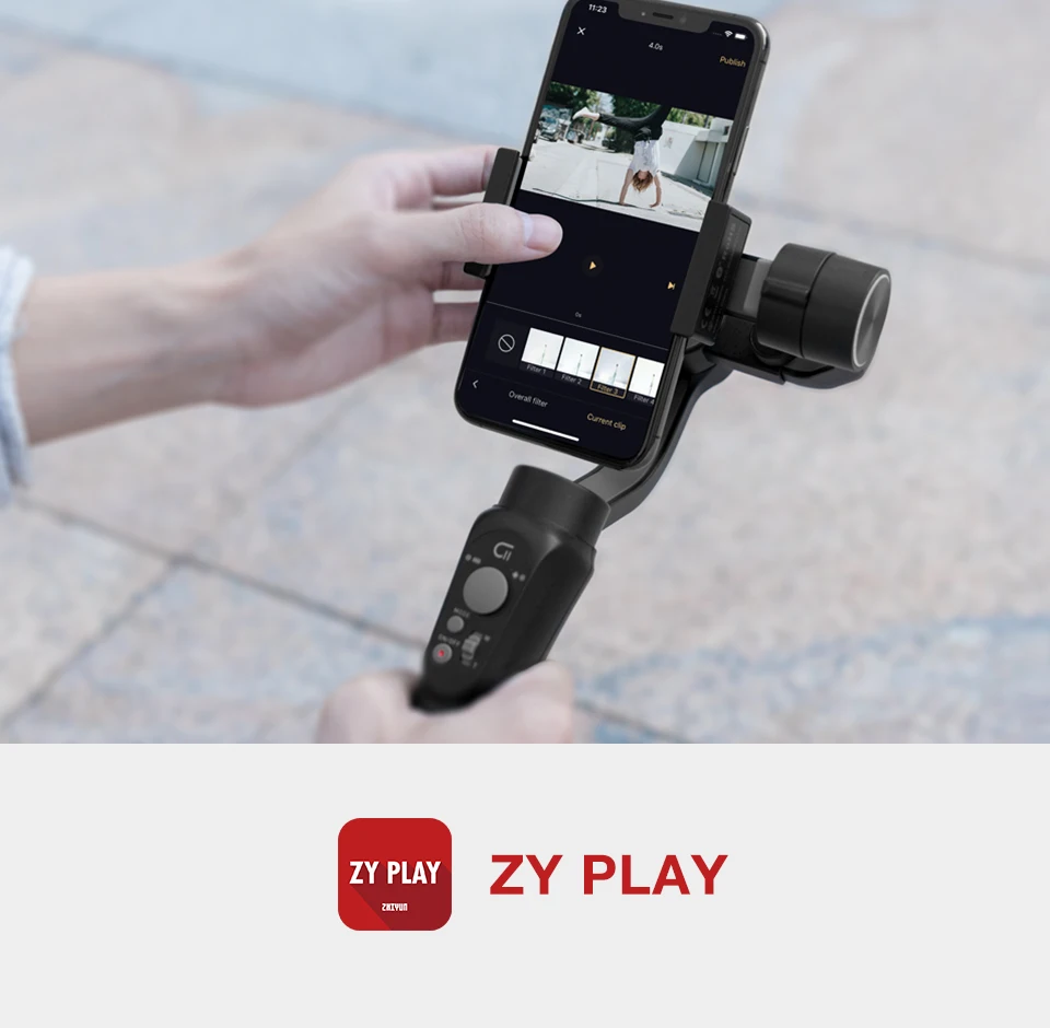 Zhiyun CINEPEER C11 карданного подвеса для смартфона iPhone/samsung 3-осевой Ручной Стабилизатор VS гладкой q2 4 vlog карман Snoppa atom